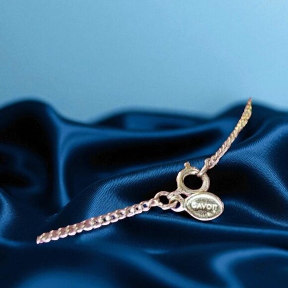 Vintage 1977 Avon Crystalique Silver Necklace - Picture 3 of 3